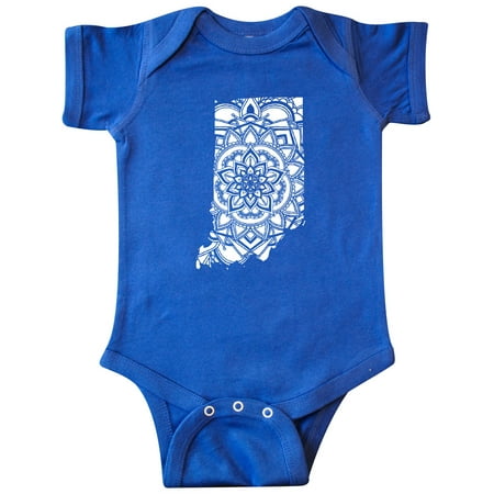 

Inktastic Indiana Silhouette Mandala Gift Baby Boy or Baby Girl Bodysuit