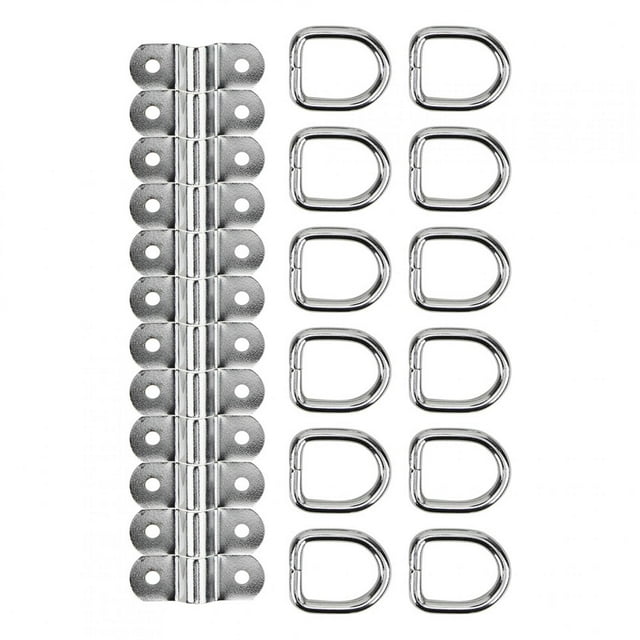 Ganchos de anclaje de remolque para remolque de coche, anillo en D, amarre seguro, para camiones, RV, campistas, furgonetas, Atv, Suv, barco Jadeshay A
