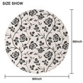 thumbnail image 6 of Pioneer Flower Floral Print Pattern Round Tablecloth 60"x60",Wrinkle Wipeable Table Cloth for Kitchen Dining Room Picnic Patio Party, 6 of 6