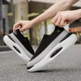 thumbnail image 3 of Men'S Casual Sneakers with Breathable Mesh, Stylish And Trendy Black Running Shoes That Are Easy to Slip On, Perfect for Outdoor Activities, 3 of 9