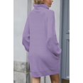 thumbnail image 3 of LAICAIW Robe Chandail Longue Ample à Col Roulé Oversize pour Femmes, 3 of 7