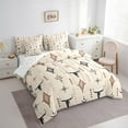thumbnail image 3 of Manfei Vintage Cow Skull Twin Bedding Sets 7-Piece, Rustic Lodge Cabin Bedding Comforter Set, Bohemian Aztec Sheet Sets, Beige Brown Black Bedroom Decor, 3 of 8