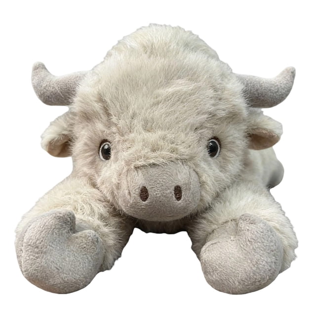 Peluche de vaca suave de PP para niños, bebés y coleccionistas; duradero, fácil de mantener, ligero; juego imaginativo; decoración para la guardería