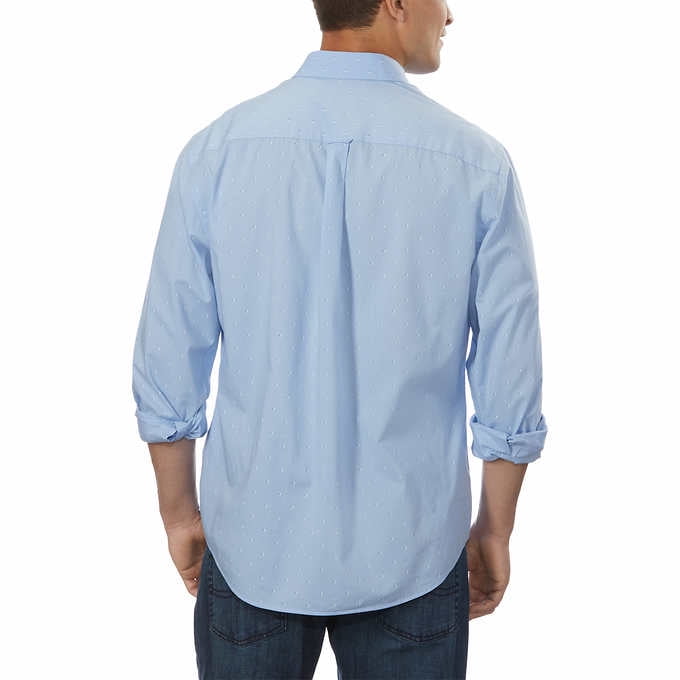 hillary clinton in blue dress IZOD Mens Performance Woven Long Sleeve Shirt – ShopCGX main image 1