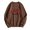 Coffee, variant on Autumn Winter O Neck Solid Color Prints Long Sleeve Pullover Sweatshirt Two Piece Outfit Light Peach Sweatshirt Light Zip Hoodie Women Neck Sweatshirts for Women Fit Sweatshirts for Women Crop