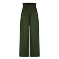 thumbnail image 4 of Maean Wide Leg Baggy Pants for Womens Smocked Elastic Waist Flowy Trousers Palazzo Lounge Pants, 4 of 6