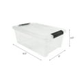 thumbnail image 3 of IRIS 13.5 Qt. Plastic Storage Bins with Lids, Stackable Storage Containers, Totes, 6 Pack, 3 of 12