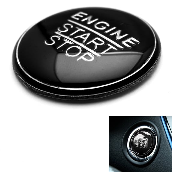 Xotic Tech Black Keyless Engine Ignition Switch Button Cap Cover Decoration for Lexus NX RX 2016+