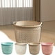 thumbnail image 1 of Organizador de cesta de almacenamiento de sobremesa de plástico – Contenedor de almacenamiento de gran capacidad y transpirable para toallas, ropa de cama, artículos de aseo | Diseño Abierto | Rosa, 1 of 8