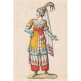 thumbnail image 2 of French School 13x18 Gold Ornate Wood Frame and Double Matted Museum Art Print Titled - Oriental Costumes 3 (19th Century), 2 of 4