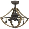 thumbnail image 2 of 23.25 inch 24W 4 Led Fandelier Rustic Caged Ceiling Fan Bailey Street Home 71-Bel-4423712, 2 of 6