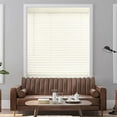 thumbnail image 3 of Lotus & Windoware 2" Cordless Faux Wood Room Darkening Horizontal Blind, Soft White, 59"x72", 3 of 6