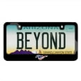thumbnail image 2 of Ford Mustang Pony USA Flag 3d Emblem Black Metal License Plate Frame, 2 of 8