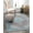 Light Blue, variant on Well Woven Machine Washable Nile Tarifa Vintage Bohemian Medallion Floral Border Grey 5' x 7' Area Rug