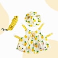 thumbnail image 3 of Conjunto de correa de arnés de chaleco de conejo, collares de disfraz de vestido Mini sombrero Ropa de suave para hámster, ardilla, animal Amarillo Gloria Arnés de conejo, 3 of 8