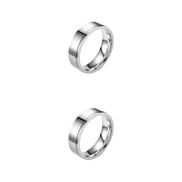 Qarigey Juego de anillos ajustables de plata para mujer diseñados para elegancia y comodidad Anillos de estilo novedoso para hombres Type5 NO5