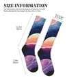 thumbnail image 2 of Picia Planet Pastel Galaxy Printed Sports Compression Socks - 15-20mmHg Graduated Compression, High-Performance Soft and Breathable Socks for Men and Women, 2 of 5