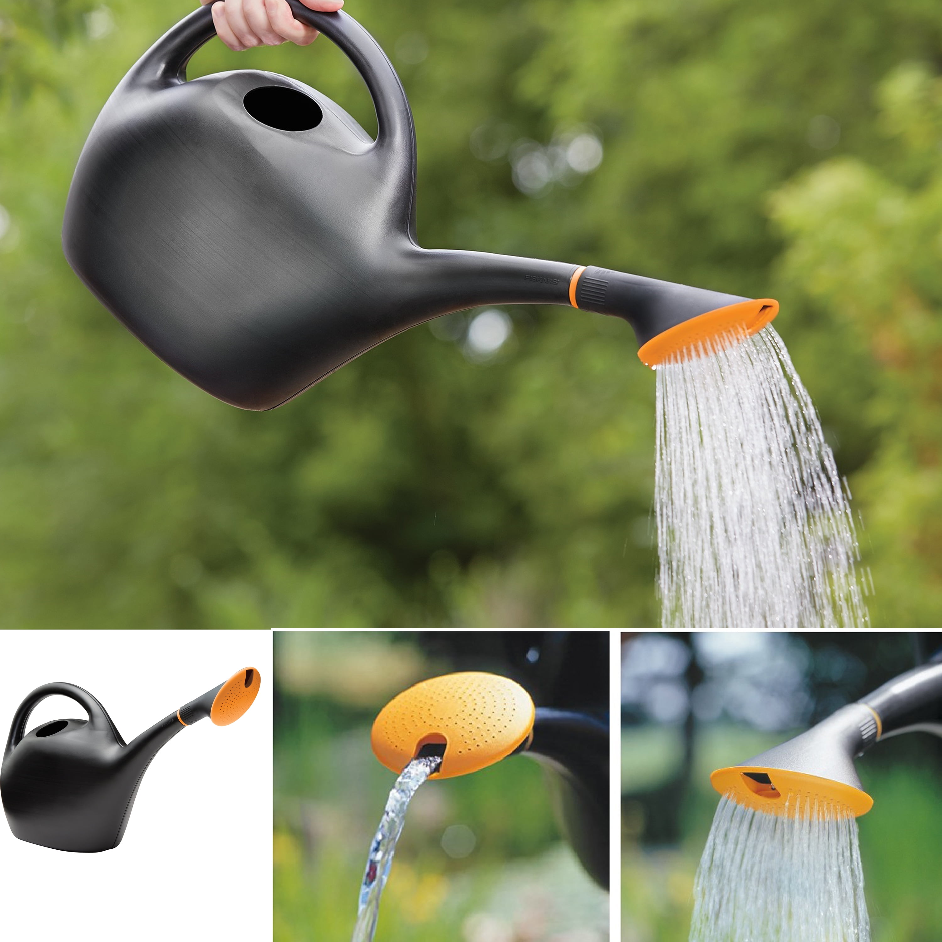 Bloem Easy Pour Watering Can 1.6 Gallon Black by Bloem
