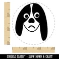 thumbnail image 2 of Bored Basset Hound Face Self-Inking Rubber Stamp Ink Stamper - Blue Ink - Small 3/4 Inch, 2 of 7