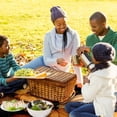 thumbnail image 6 of Thanksgiving Extra-Large Canvas Picnic Mat for Outdoor Beach Camping - Waterproof, Foldable & Portable - Family Size Rug with Carry Handle & Corner Loops for Easy Setup - 200x150cm, 6 of 6