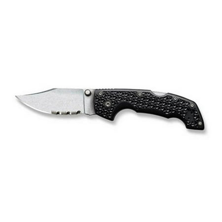 Cold Steel Voyager Med. Clip Point Combo Edge Knife Multi-Colored