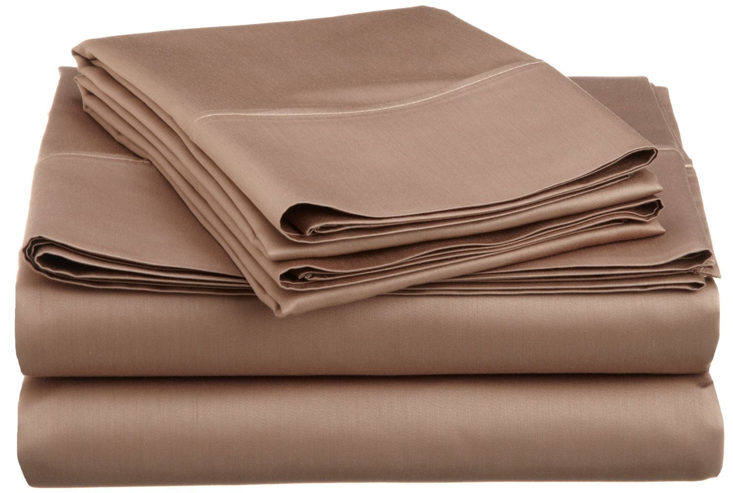 600 ThreadCount WrinkleResistant CottonBlend Sheet Set Taupe / King