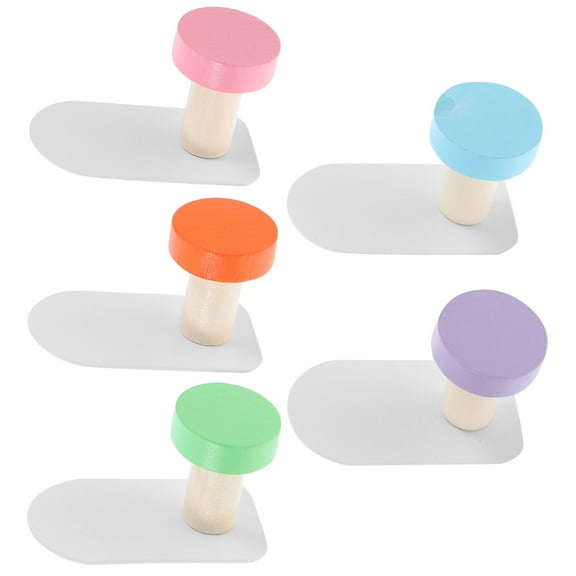 WHAMVOX 5pcs Decorative Wall Hooks Wall Mount Colorful Coat Hooks For Hanging Bags Hats Towels Backpack Purse Holder Nursery Bedroom Bathroom