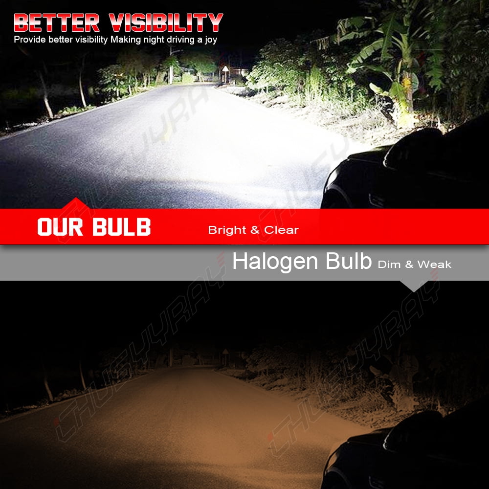 For Kia Optima 2011 2012 2013 6000K Pure White H1+H11B LED Headlight High Low Beam Bulbs Qty 4