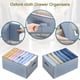 thumbnail image 1 of Organizador de 2 cajones para pantalones vaqueros, bolsa de almacenamiento divisora ​​de ropa, caja de almacenamiento organizadora de ropa divina para el hogar (7 + 9 compartimentos), 1 of 5