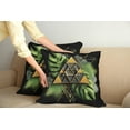 thumbnail image 2 of Ambesonne Monstera Throw Pillow Cover 2 Pack, Abstract Boho Mystery Art, 20", Fern Green Pale Brown, 2 of 7