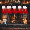thumbnail image 5 of HomeKingdee Christmas Stockings,Embroidered Personalized Initials Knit Christmas Stocking,Xmas Stocking for Kids, Holiday and Family Stocking for Fireplace or Party Decoration, 5 of 5