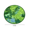 thumbnail image 2 of Non Slip Bath Rugs, Hwkond Round Green Moss Carpet, Imitation, Floor Mat For Bedroom And Living Room, Non-Slip Balcony Hanging Basket Floor Mat, Bedside Blanket For Bedroom,Green,31.5in, 2 of 8