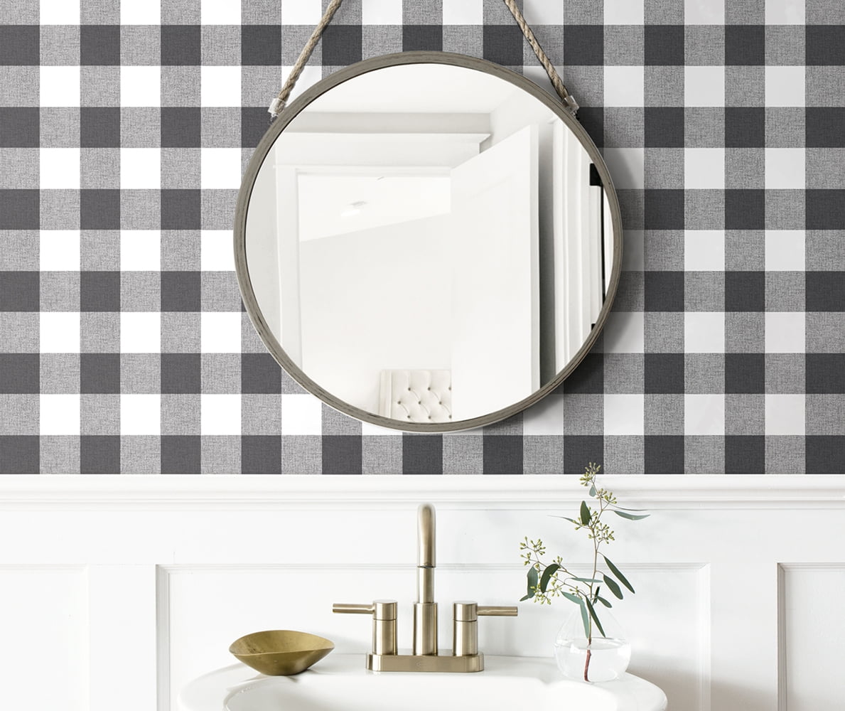 NextWall Picnic Plaid Peel and Stick Wallpaper