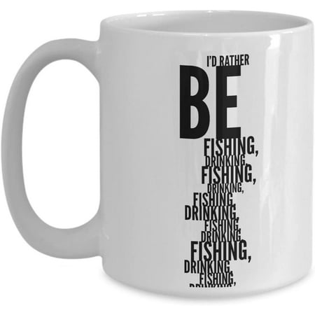 

Fishing Mug I d Rather Be Fishing Fisherman Drinking Large Fishing Ceramic Coffee Cup Birthday Anniversary Stocking Stuffer
