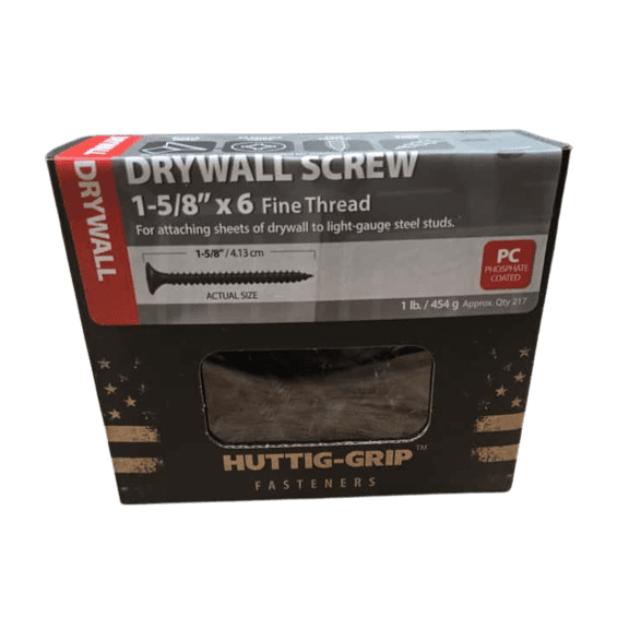 Huttig-Grip Drywall Screws 1-5/8" x #6 – 1200703