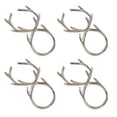 thumbnail image 2 of Fennco Styles Holiday Antler Metal Napkin Rings, Set of 4, 2 of 3