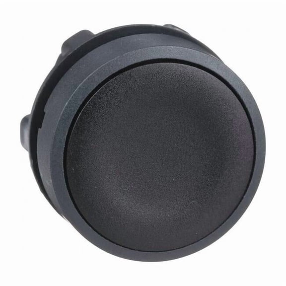 Schneider Electric Flush Push Button,Black,Non-Illum,22mm ZB5AA2