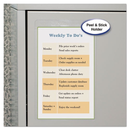 Self-Adhesive Shop Ticket Holders, Super Heavy, 25 Sheets, 5 X 8, 50/box | Bundle of 2 Boxes