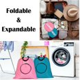 thumbnail image 5 of Fiodrimy Collapsible Laundry Bag, Pink & Blue, 2 Pieces, 5 of 7