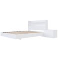 thumbnail image 1 of Nexera Harper 3-Piece Floating Platform Bedroom Set, White, Double, 1 of 8
