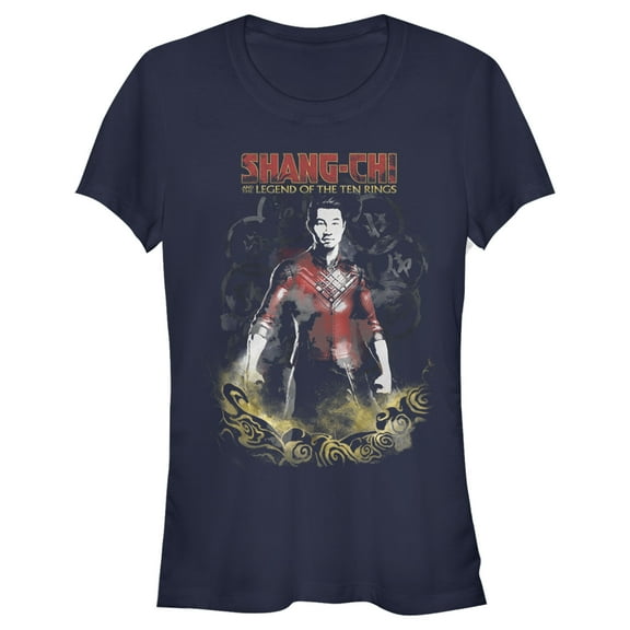 Junior's Marvel Shang-Chi and the Legend of the Ten Rings Watercolor Portrait  Graphic Tee Navy Blue Medium