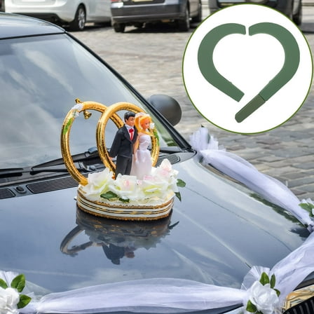 LEXSOMEO Flower Arrangement Mud Heart Shape Floral Arrangements Mud for Florist Wedding Car Decor