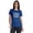 Blue, variant on Womens scoop-neck Vaccinated & Ready To Party Pro-Vaccine T-shirt Top