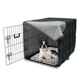 thumbnail image 5 of Tribal Dog Crate Cover, Prehistoric Bohemian Geometric Pattern Quirky Motif on Dark Backdrop, Easy to Use Pet Kennel Cover Small Dogs Puppies Kittens, 7 Sizes, Dark Blue Grey Multicolor, by Ambesonne, 5 of 6