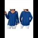 thumbnail image 3 of Blusas de Verano para Mujer con Hombros Descubiertos, Camisetas de Larga, Blusas con Diseño de Tiras Cruzadas y Aberturas Azul XL, 3 of 7