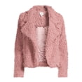 thumbnail image 5 of Belle du Jour Juniors Faux Fur Open Front Jacket, Sizes XS-XL, 5 of 5