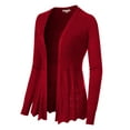 thumbnail image 4 of Made by Olivia Women's Long Sleeve Crochet Knit Draped Open Sweater Cardigan, 4 of 5