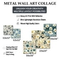 thumbnail image 4 of Designart "Cool Grey Blue Floral Sleekness" Floral Wall Art Set Of 5 - White Cottage For Bedroom Wall Art Set, 4 of 6