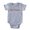 Heather Grey, variant on CafePress - W Virginia Rbw Txt - Cute Infant Baby Football Bodysuit