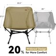 thumbnail image 4 of TOBTOS Ultralight Camping Chair, Portable Folding Backpacking Chair, Compact Camping Chair with Carry Bag for Outdoor Camp Hiking Backpack Beach Travel (Green), 4 of 6